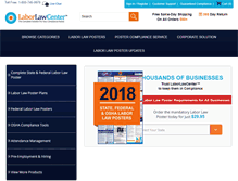 Tablet Screenshot of laborlawcenter.com